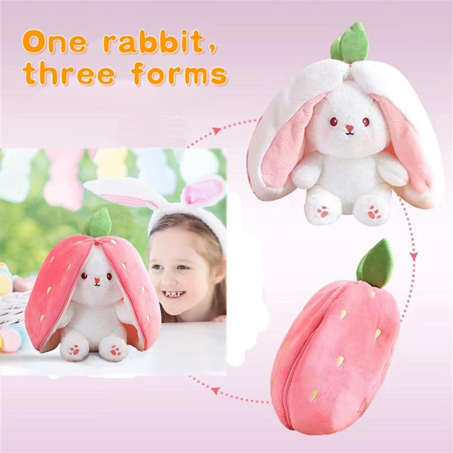 Strawberry Rabbit Plush Toy