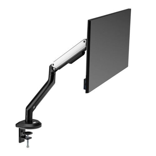 Sades Apep SA-MA02 RGB Single Monitor Mount Arm (Max size 32"/9KG Per ARM) - White