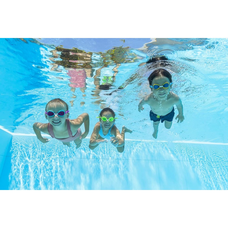 Bestway Aqua Burst Essential Swimming 3-Pack Goggles, Assorted - 21074 ( Age 3+)