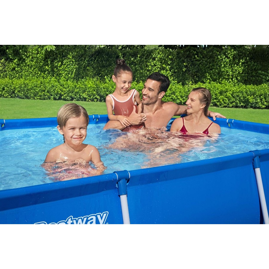 Bestway Steel Pro Rectangular Pool- 56403 (259x170x61cm) Bestway Steel Pro Rectangular Pool- 56403 (259x170x61cm)