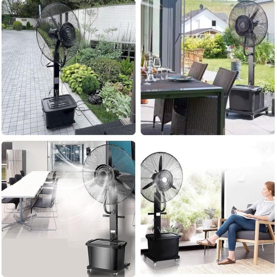 MODI 42L Misting Stand Fan – Resident & Outdoor Use