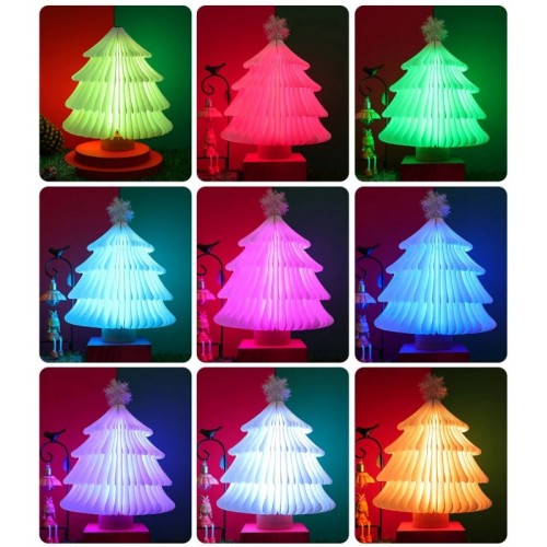 Tree Folding Shaped Led Lamp Rechargeable