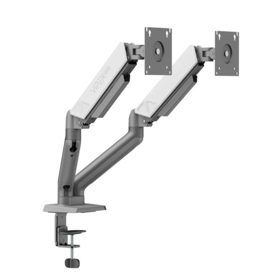 Sades Viper SA-MS01 Dual Monitor Mount Arm (Max size 32"/9KG Per ARM) - White