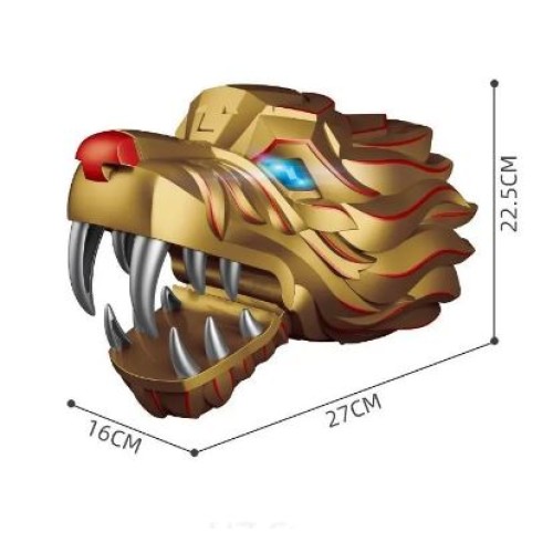 Tiger Head Shooting Launcher Water Gun - Golden