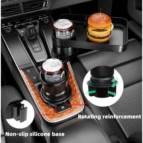 Car Cup Holder Tray, Car Cup Holder Tray Adjustable Car Tray Table