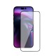 9H Four Dimensional Anti Dust Tempered Glass iPhone 14 Pro Max - Black