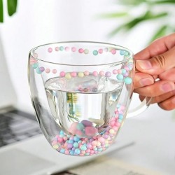Double-Walled Heart Shaped Glass Coffee Tea Cup Double-Walled Heart Shaped Glass Coffee Tea Cup