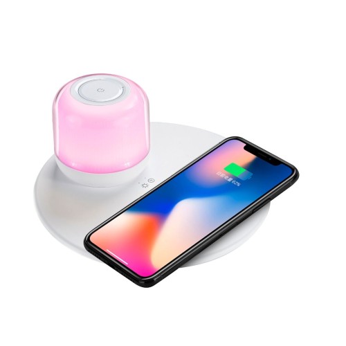 Z01 Wireless Charging Station with Night Light Lampshades