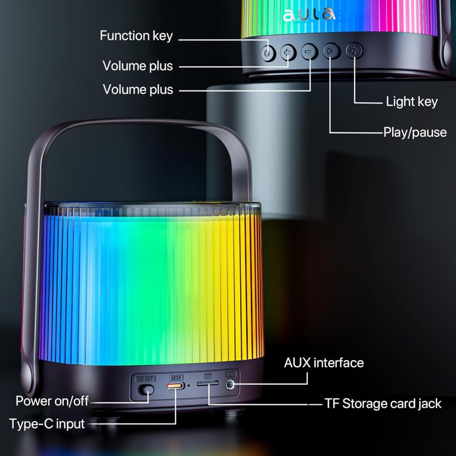 AULA K11  karaoke audio portable Bluetooth speaker