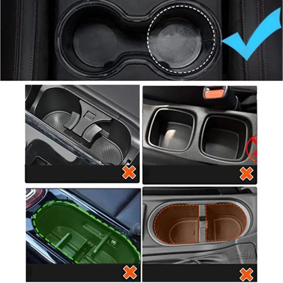 D04 Car Cup & Phone Holder with Snack Tray