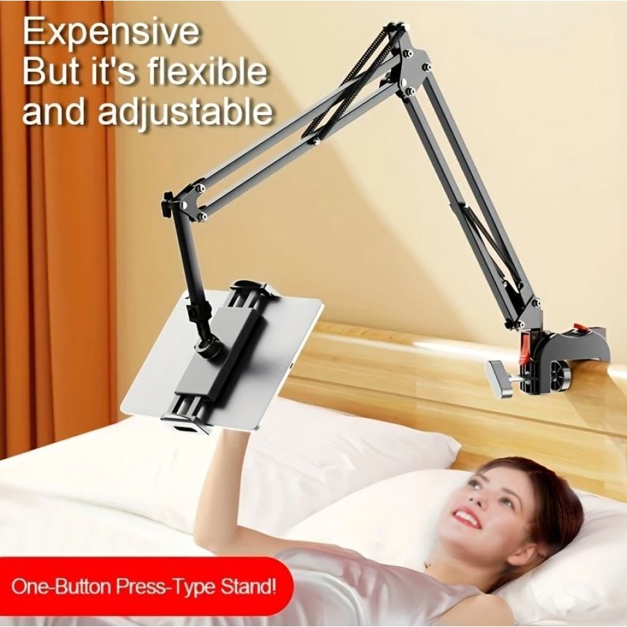Adjustable Long Arm Metal Phone Holder