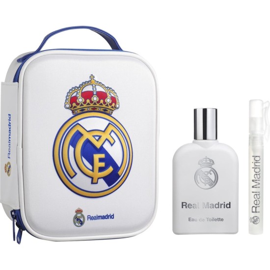 Air-val Fc Barcelona Real Madrid Zip Case Edt 100 Ml + Perfume Pen 10 Ml