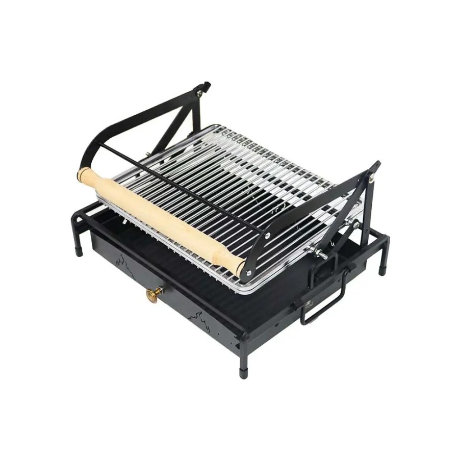 Al-Ayish Grill, stainless steel flip-top grill, 52*42.5*32
