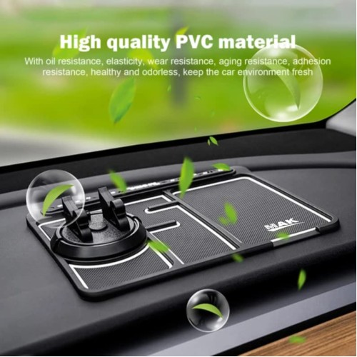 Anti-Slip Car Dashboard Mat & Mobile Phone Holder Mount with Car Perfume