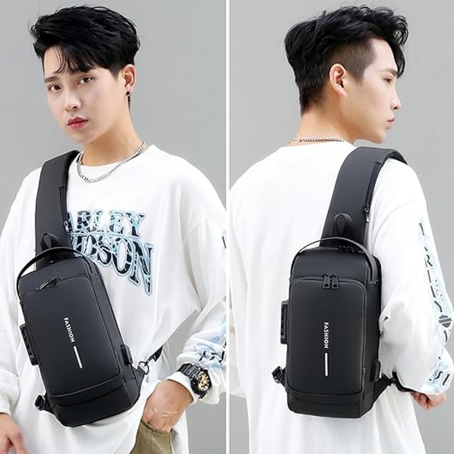 Anti-theft Crossbody Travel Bag - Black Anti-theft Crossbody Travel Bag - Black