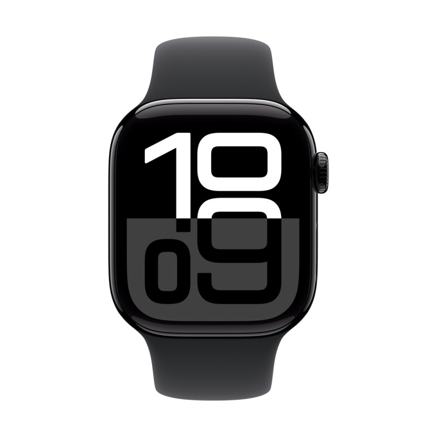 Apple Watch Series 10 GPS 46mm Jet Black Aluminium Case with Black Sport Band - M/L Apple Watch Series 10 GPS 46mm Jet Black Aluminium Case with Black Sport Band - M/L