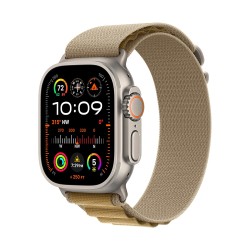 Apple Watch Ultra 2 GPS + Cellular 49mm Natural Titanium Case with Tan Alpine Loop - Large Apple Watch Ultra 2 GPS + Cellular 49mm Natural Titanium Case with Tan Alpine Loop - Large