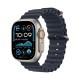 Apple Watch Ultra 2 GPS + Cellular 49mm Natural Titanium Case with Navy Ocean Band