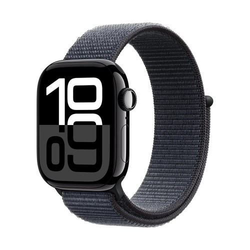 Apple Watch Series 10 GPS 42mm Jet Black Aluminium Case with Ink Sport Loop