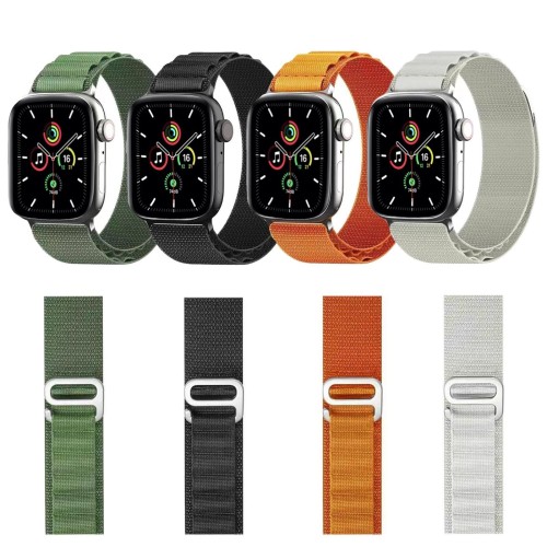 Alpine Loop Adjustable Watch Band For Apple watch 42 to 49mm - Orange