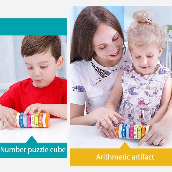 Arithmetic Cylindrical Rubiks Cubes For Learning