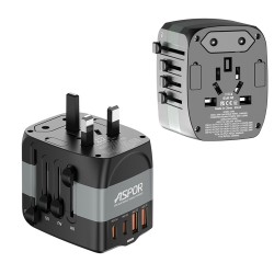Aspor A892 Universal GAN 20w World Travel Charger