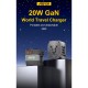 Aspor A892 Universal GAN 20w World Travel Charger