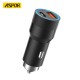 ASPOR A909 PD+QC 38W Fast Car Charger with LED Light