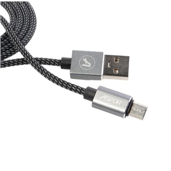 Aspor AC-25 3.1A Fast Charge Micro USB Data & Charging 1M