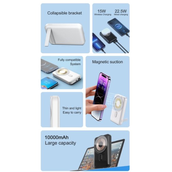 ASPOR A326 Magnetic Wireless Power Bank 10000 Mah