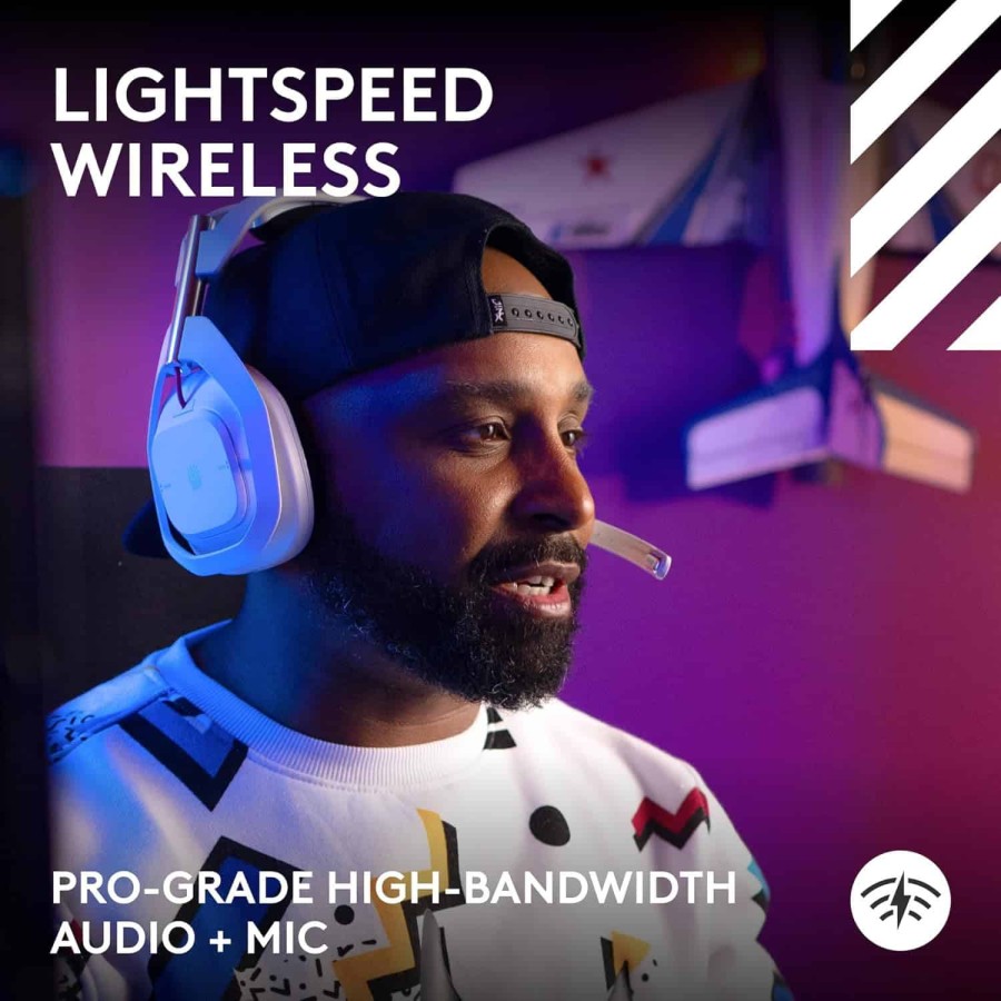 Astro A50 X LIGHTSPEED Wireless Gaming Headset + Base Station – White Astro A50 X LIGHTSPEED Wireless Gaming Headset + Base Station – White