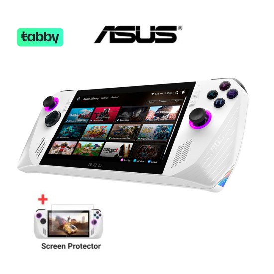 ASUS ROG ALLY 7, 120HZ FHD 1080P GAMING HANDHELD - AMD RYZEN Z1 PROCESSOR - 512GB + Screen Protector Glass