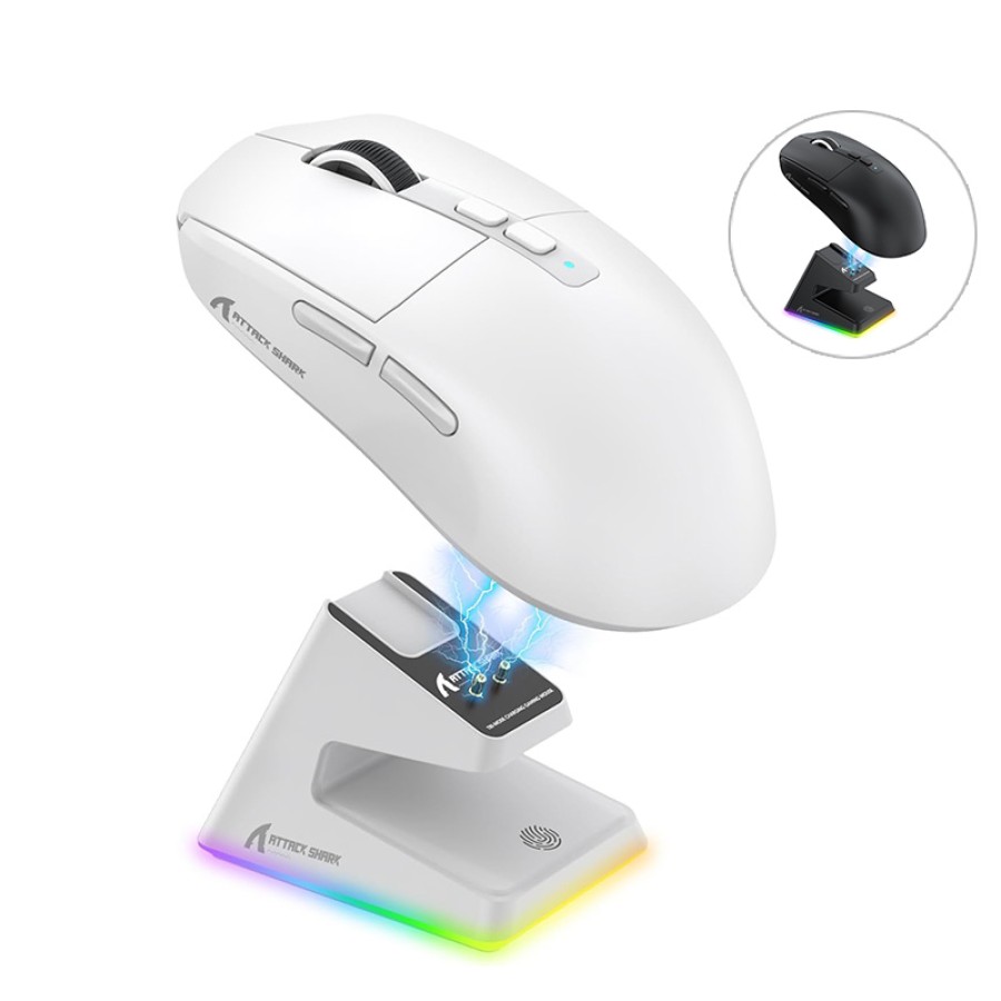 ATTACK SHARK X6 SUPERLIGHT Three Modes Gaming Mouse With Charging Dock 49g ATTACK SHARK X6 SUPERLIGHT Three Modes Gaming Mouse With Charging Dock 49g