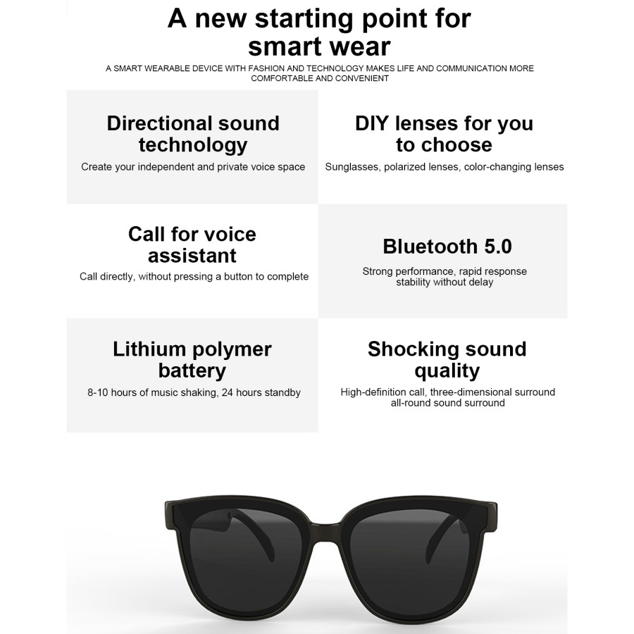 Smart Audio Sunglasses DYY-12