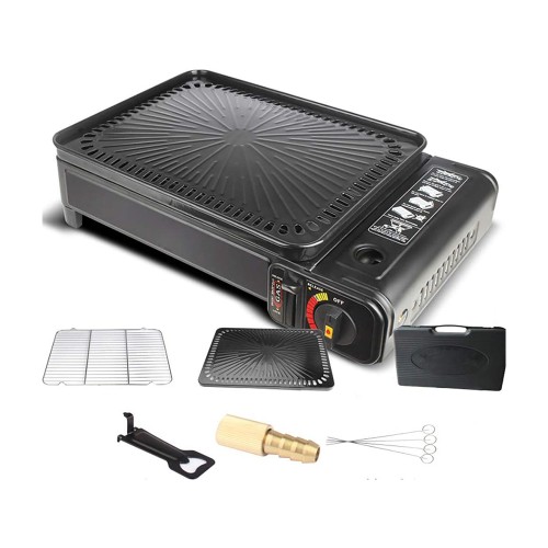 Portable Stainless Steel Smokeless BBQ Multi-function Grill Gas Stove