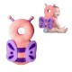 Child Head Protection Pillow - Pink Butterfly