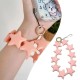 Star Shaped Phone Holder Strap Keychain - Soft Pink