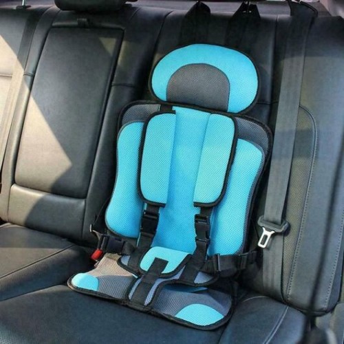 Child Safety Cushion With 5 Point Seat Belt During Travelling