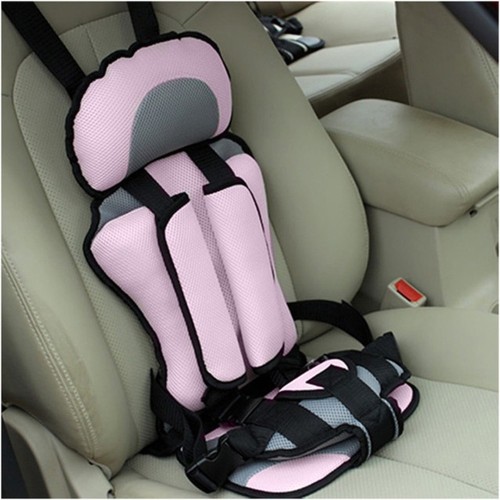 Child Safety Cushion With 5 Point Seat Belt During Travelling