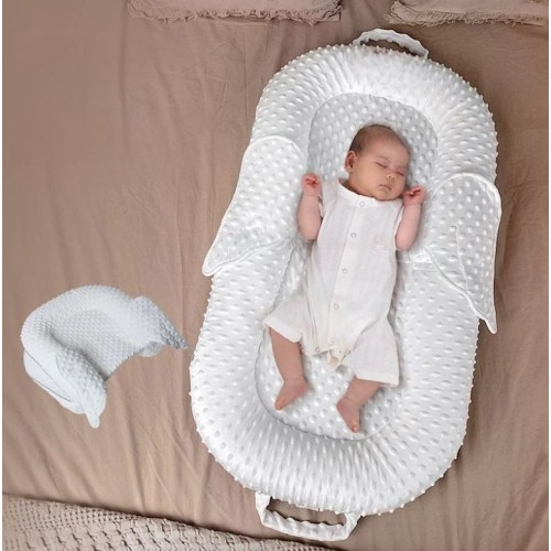 Breathable Portable Baby Bed Nest with Side Wings