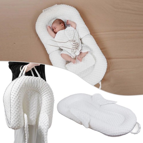 Breathable Portable Baby Bed Nest with Side Wings