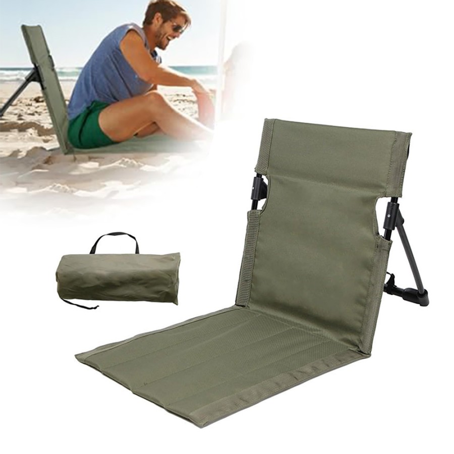 Backrest Foldable Lounge Chair - Green