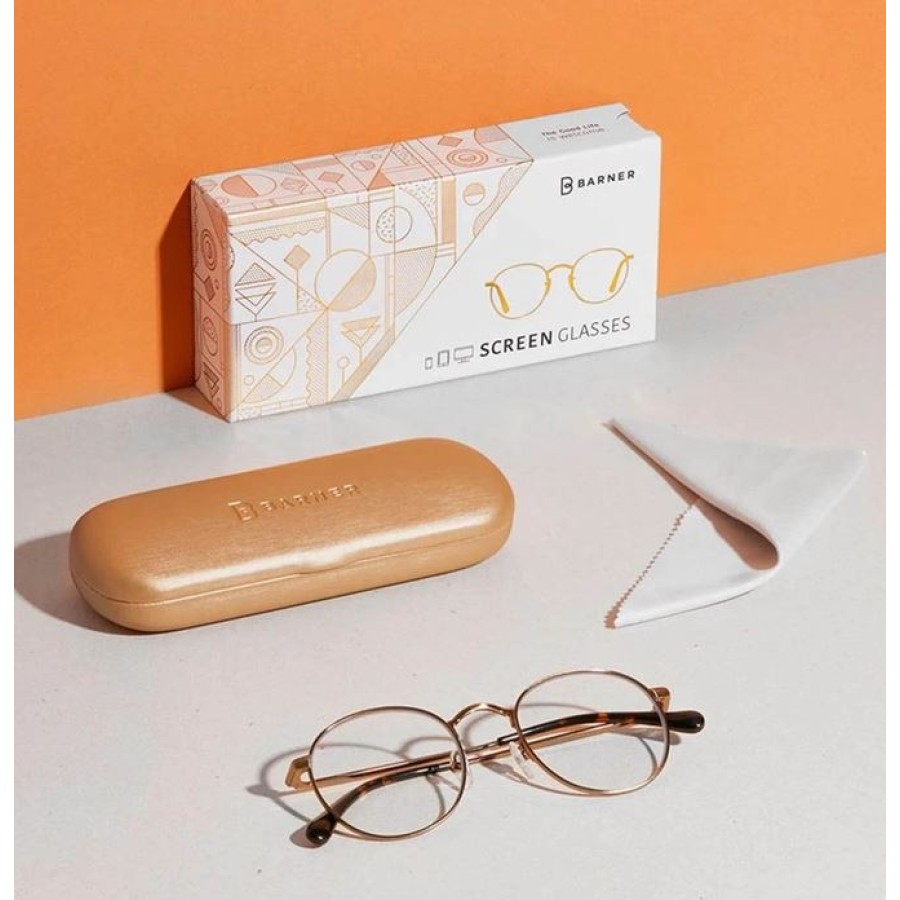 Barner Recoleta Anti Bluelight Eyeglasses -Gold Matte