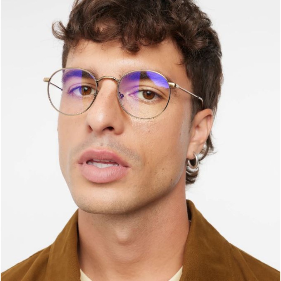 Barner Recoleta Anti Bluelight Eyeglasses -Gold Matte