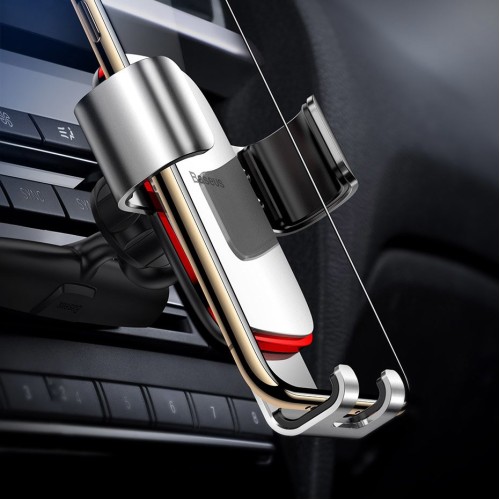 Baseus Mobile Phone Holder for Car Ventilation Metal Age Gravity - Silver