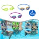 Bestway Aqua Burst Essential Swimming 3-Pack Goggles, Assorted - 21074 ( Age 3+) Bestway Aqua Burst Essential Swimming 3-Pack Goggles, Assorted - 21074 ( Age 3+)