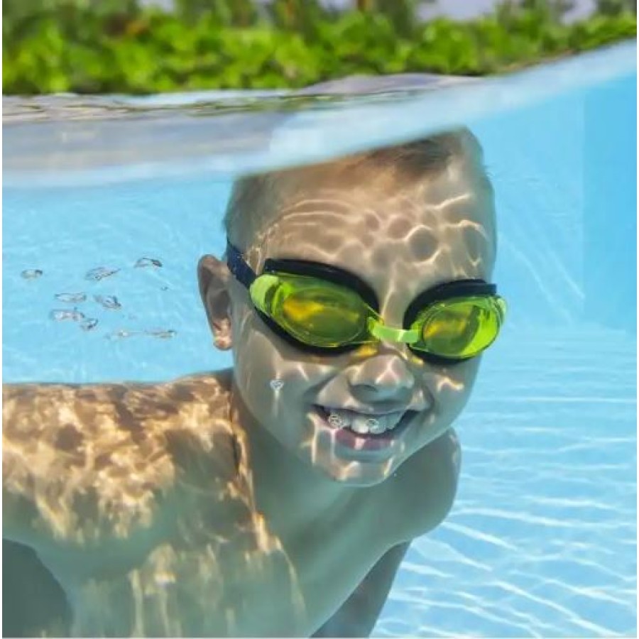 Bestway Aqua Burst Essential II Swimming 3-Pack Goggles, Assorted - 21096 (Age 7+)