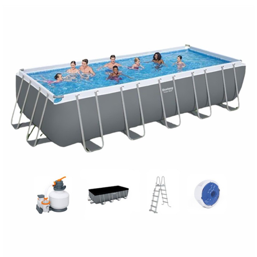BESTWAY Rectangular Pool Set - 5612B (640x274x132cm) BESTWAY Rectangular Pool Set - 5612B (640x274x132cm)
