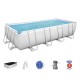 BESTWAY Power Steel Rectangular Pool Set - 56670 (488x244x122cm) BESTWAY Power Steel Rectangular Pool Set - 56670 (488x244x122cm)