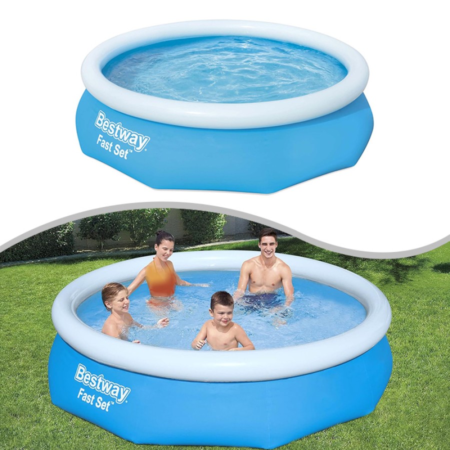 Bestway Fast Set Pool, Blue - 57266 ( 305 x 76cm) Bestway Fast Set Pool, Blue - 57266 ( 305 x 76cm)